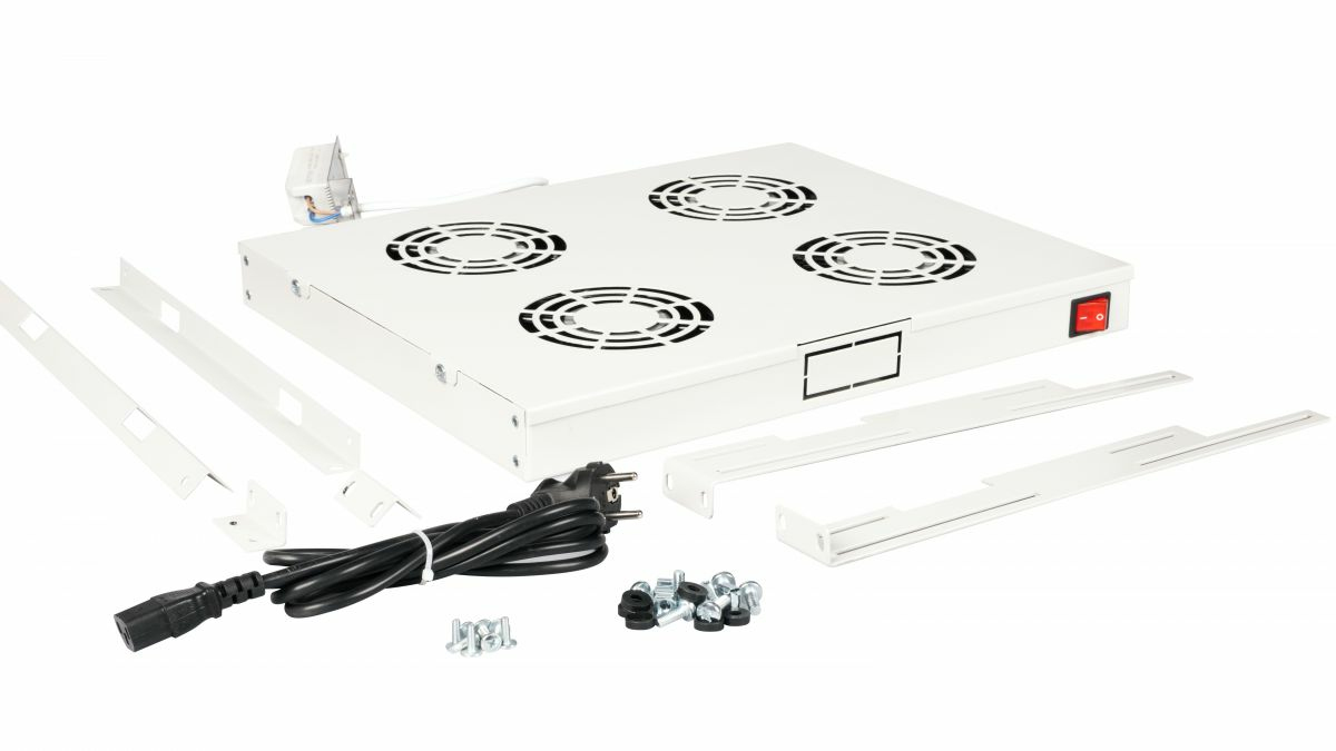 Equip Lftermodul 19 fr Serverschrnke 4xLfter RAL7035