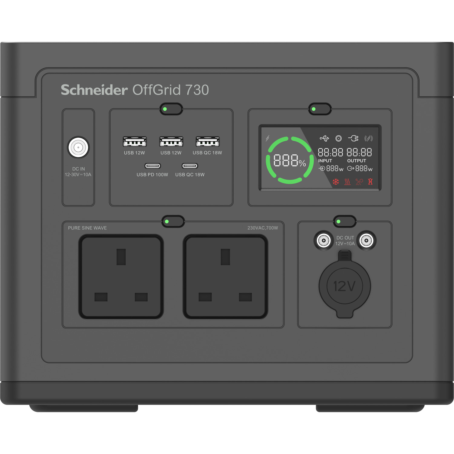 APC PPS730-UK station dalimentation portable Lithium-Ion (Li-Ion) 6,4 kg
