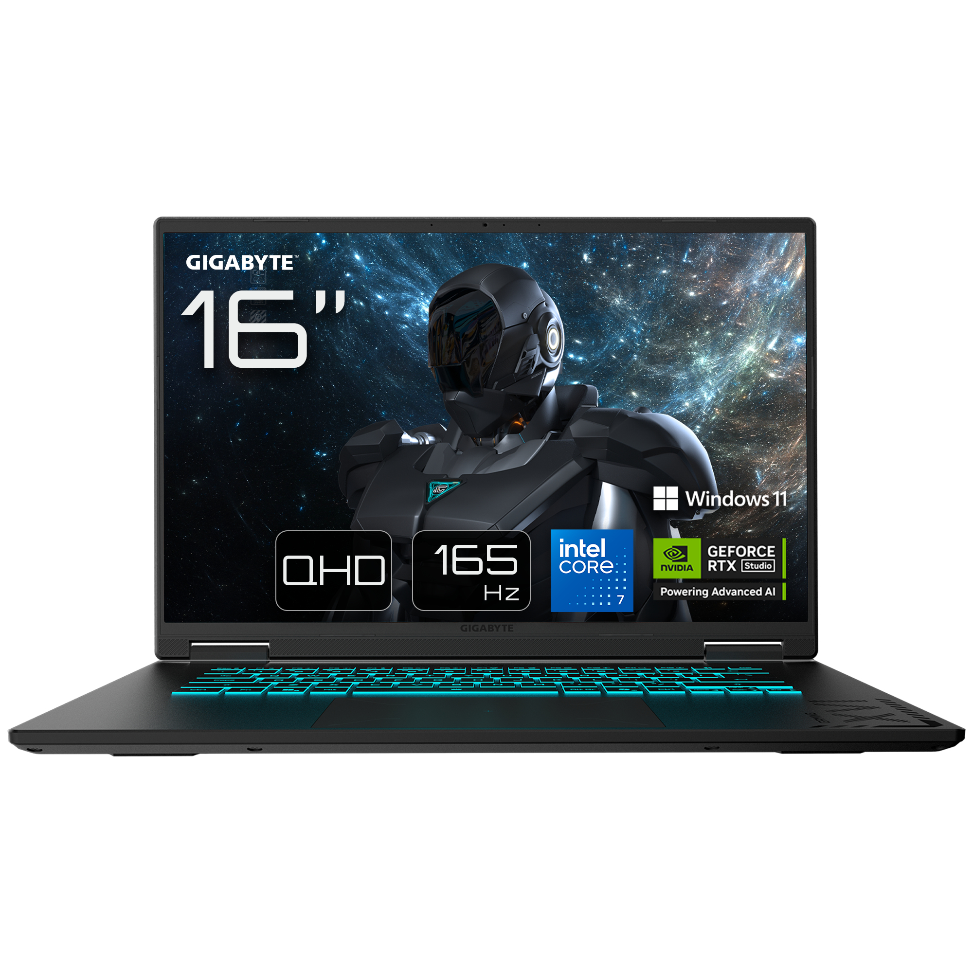 GIGABYTE GAMING A16 PRO DYHG5DECC4SH ordenador portatil Intel Core 7 240H Port�til 40,6 cm (16) Quad HD+ 32 GB LPDDR5x-SDRAM 1 TB SSD NVIDIA GeForce RTX 5080 Laptop GPU Wi-Fi 6E (802.11ax) Windows 11 Home Negro