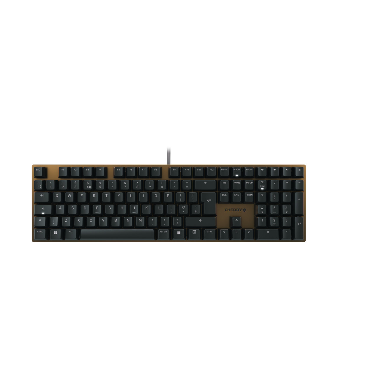 CHERRY KC 200 MX tastiera USB QWERTY Inglese Nero, Bronzo