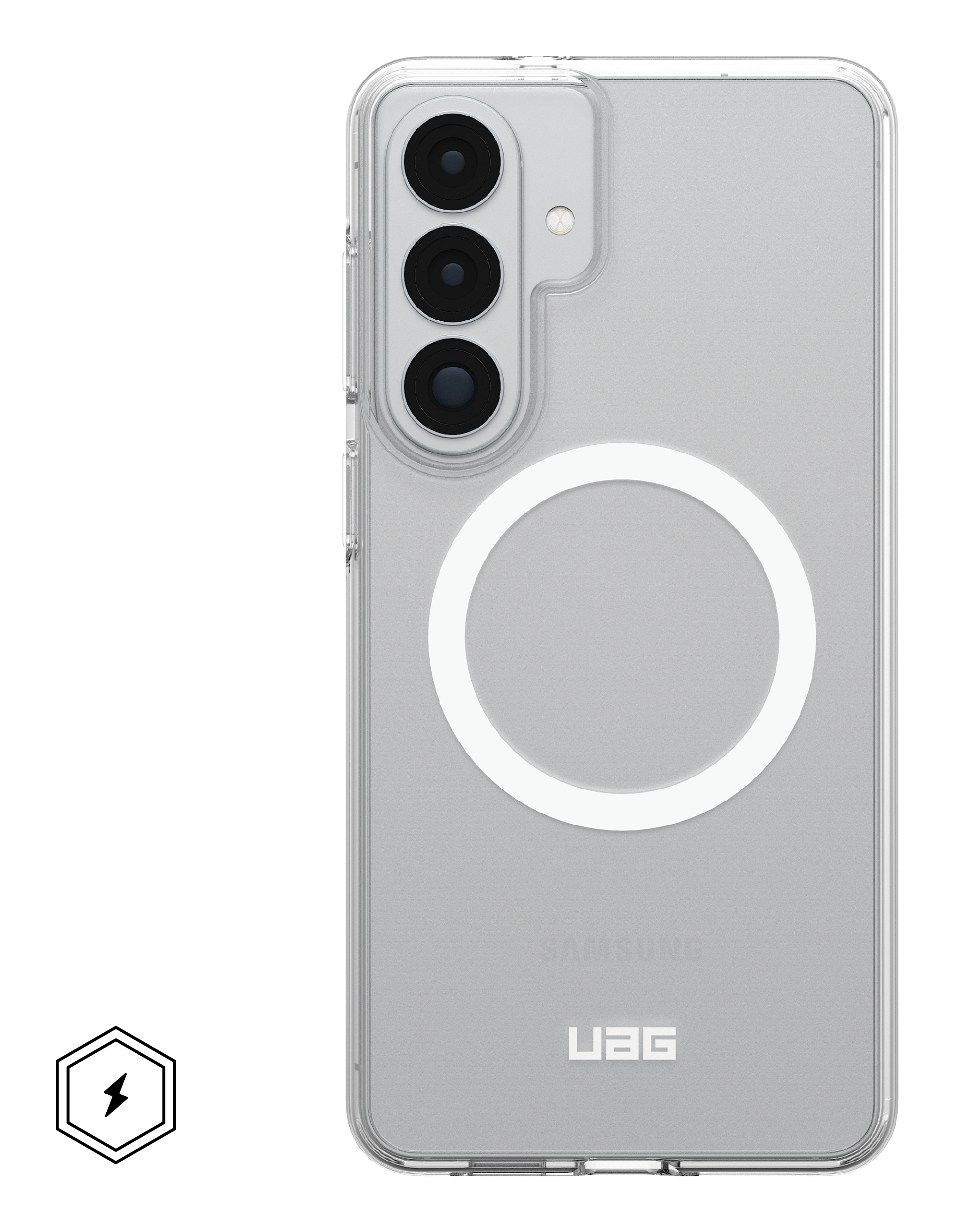 Urban Armor Gear Scout custodia per cellulare 17 cm (6.7) Cover Trasparente, Bianco