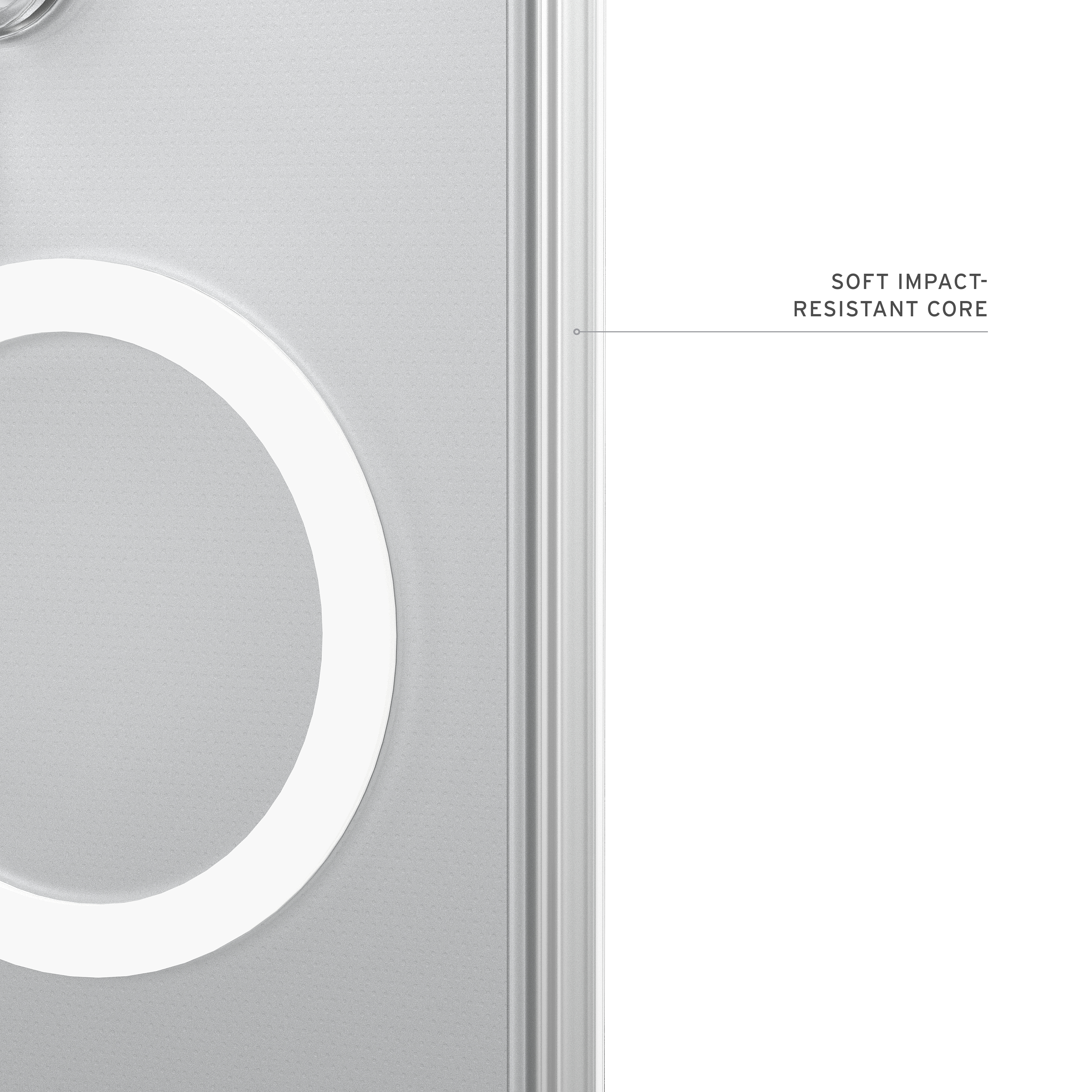 Urban Armor Gear Scout custodia per cellulare 17 cm (6.7) Cover Trasparente, Bianco
