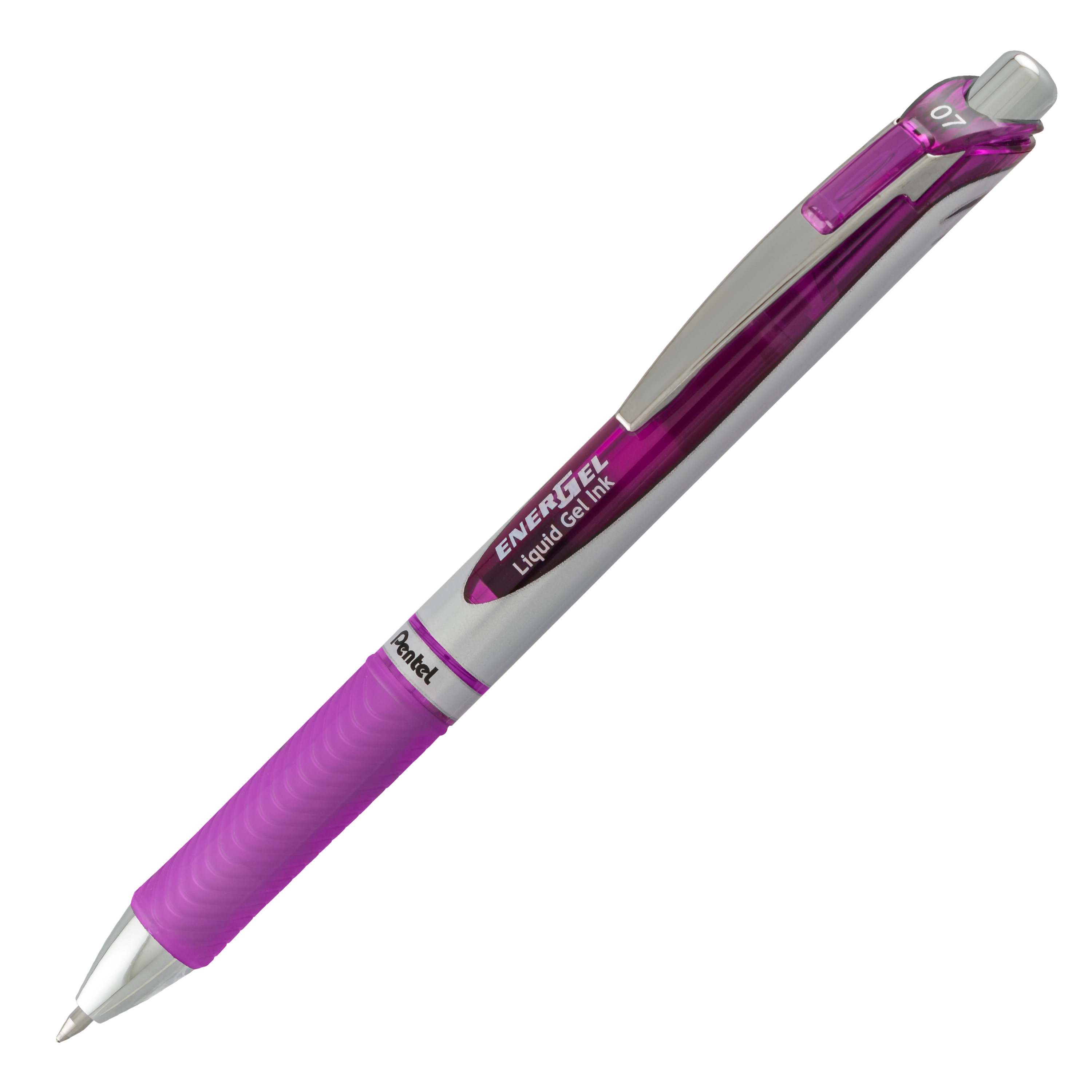 Pentel EnerGel Bol�grafo de gel de punta retr�ctil Fuerte Azul, Naranja, Rosa, Violeta 4 pieza(s)