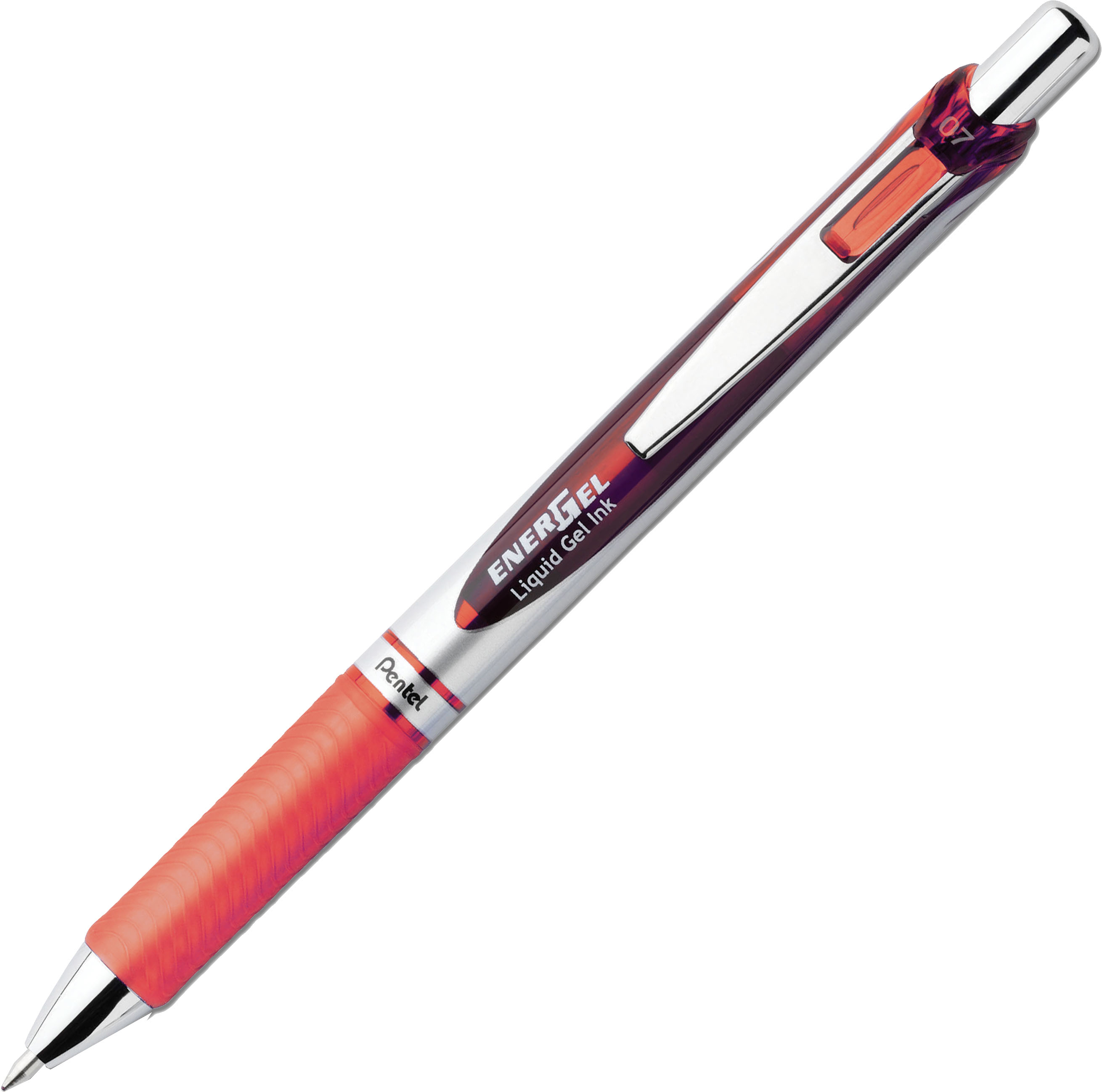 Pentel EnerGel Penna in gel retrattile Vivido Blu, Arancione, Rosa, Viola 4 pz