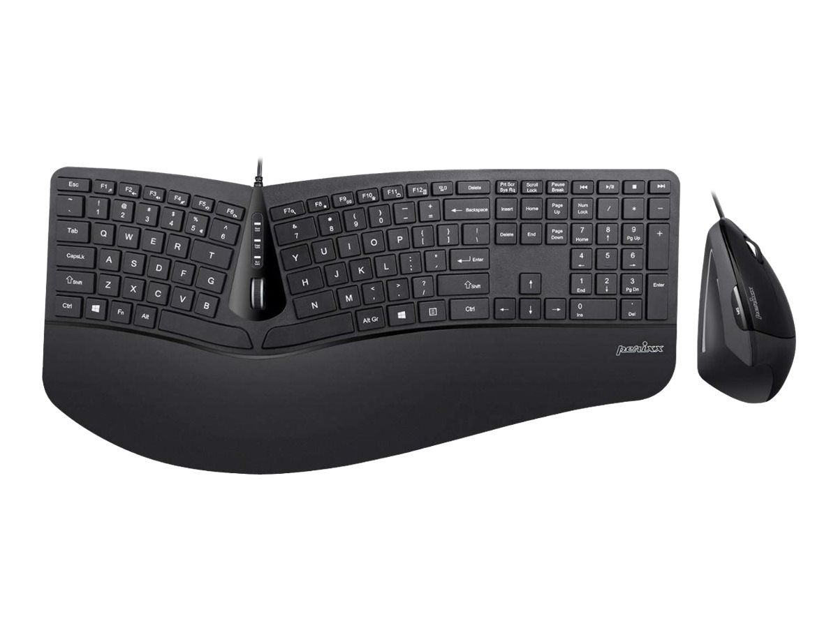 Perixx Periduo-505 keyboard Mouse included USB Black