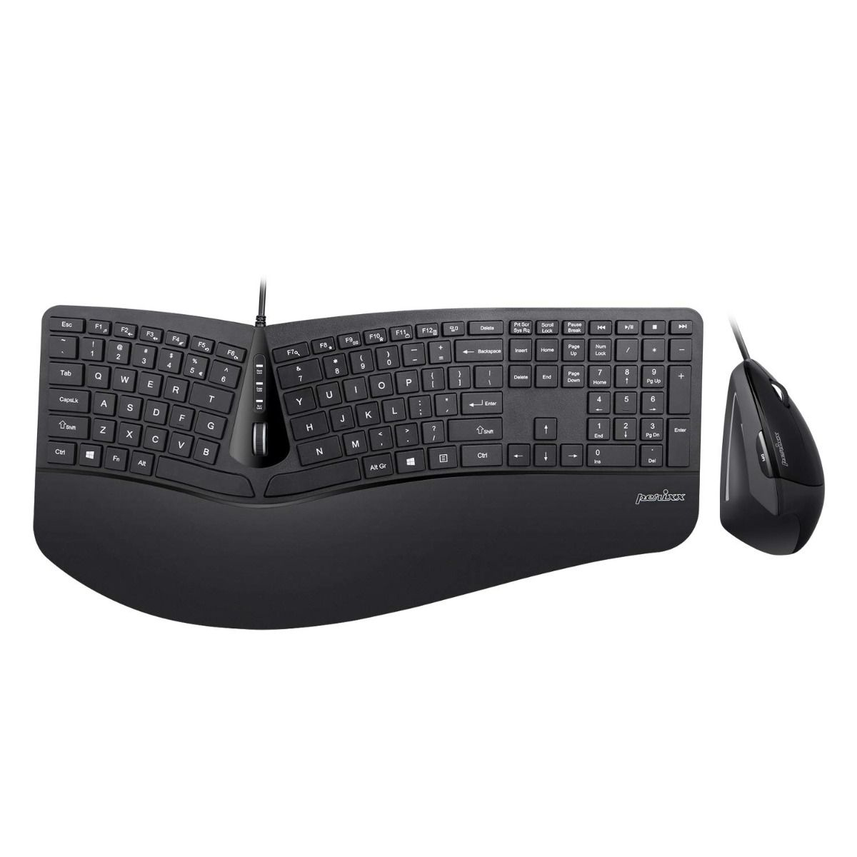 Perixx Periduo-505 keyboard Mouse included USB Black