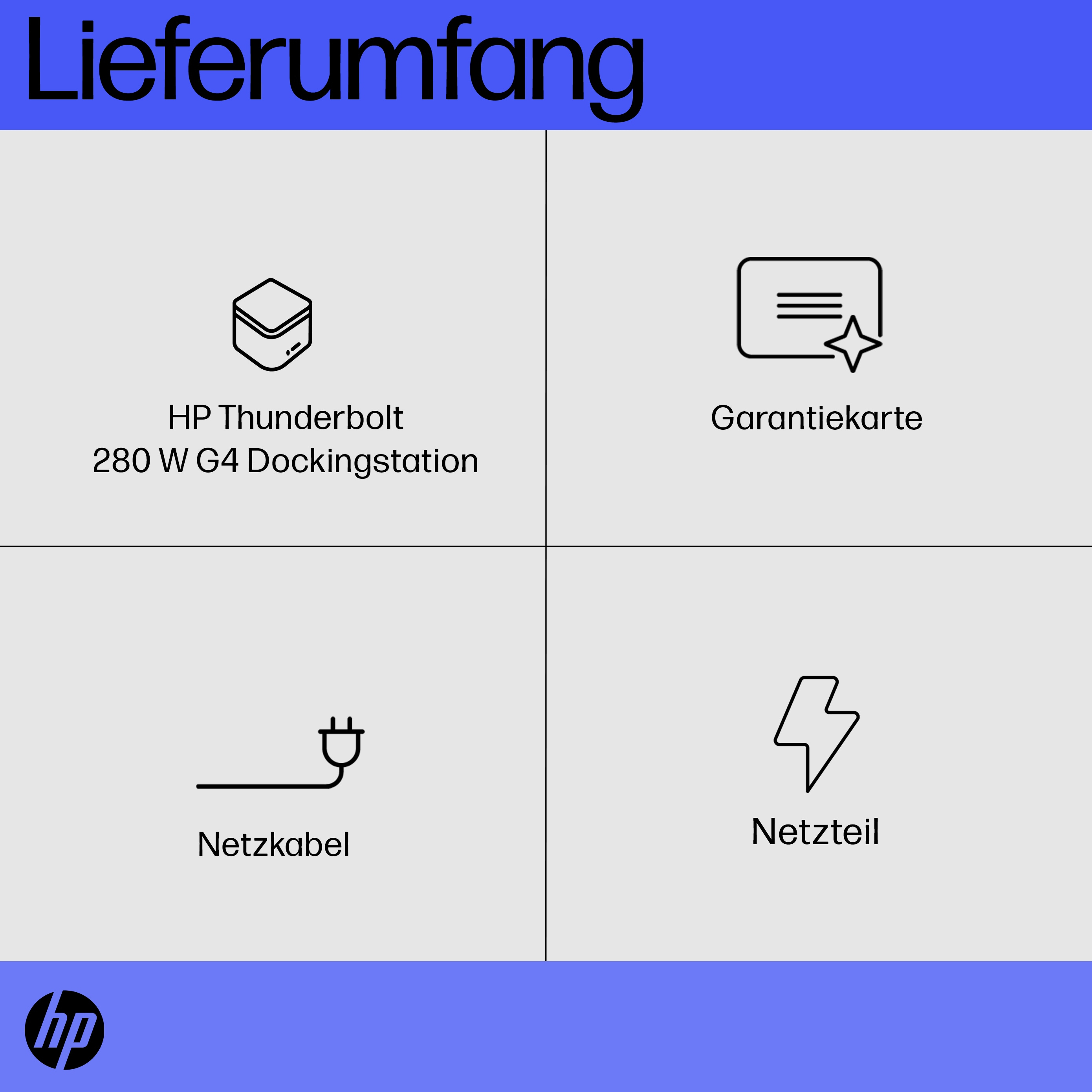 HP Thunderbolt Dock G4 - Dockingstation - USB-C / Thunderbolt 4