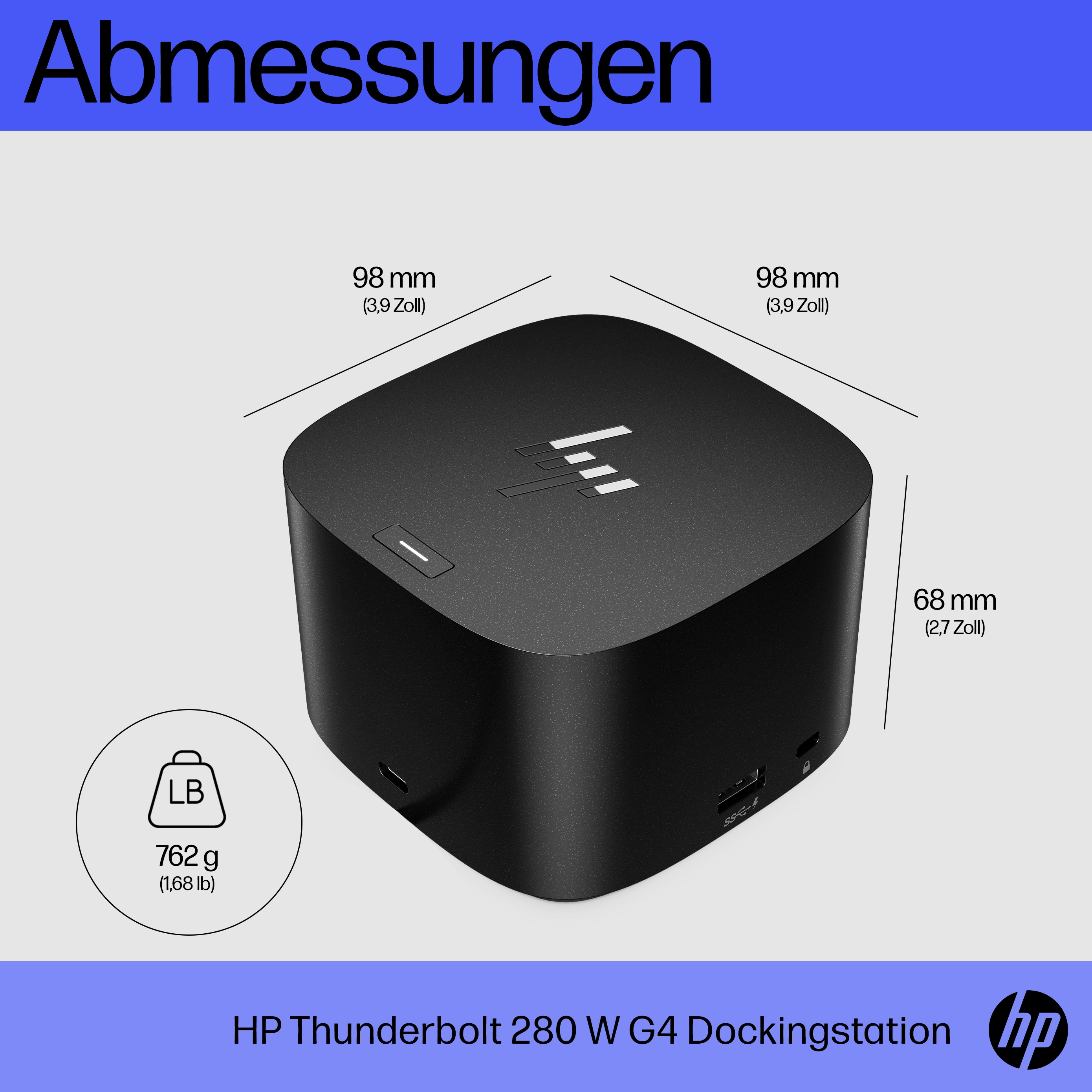 HP Thunderbolt Dock G4 - Dockingstation - USB-C / Thunderbolt 4