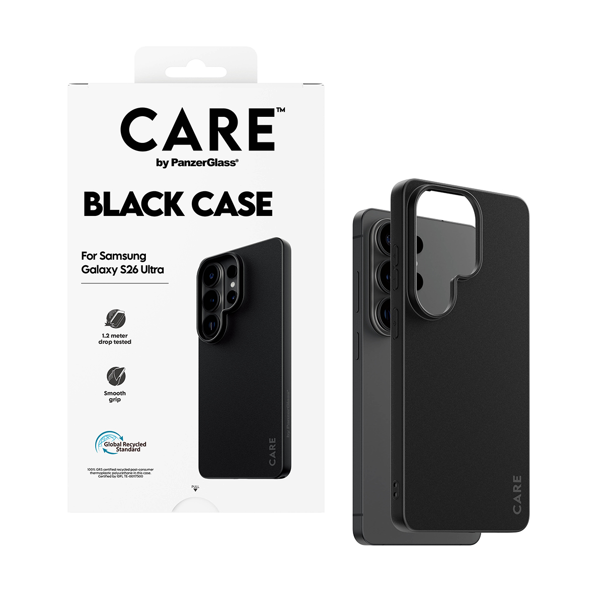 PanzerGlass CARE by � TPU Case Black Samsung Galaxy S26 Ultra funda para tel�fono m�vil Negro