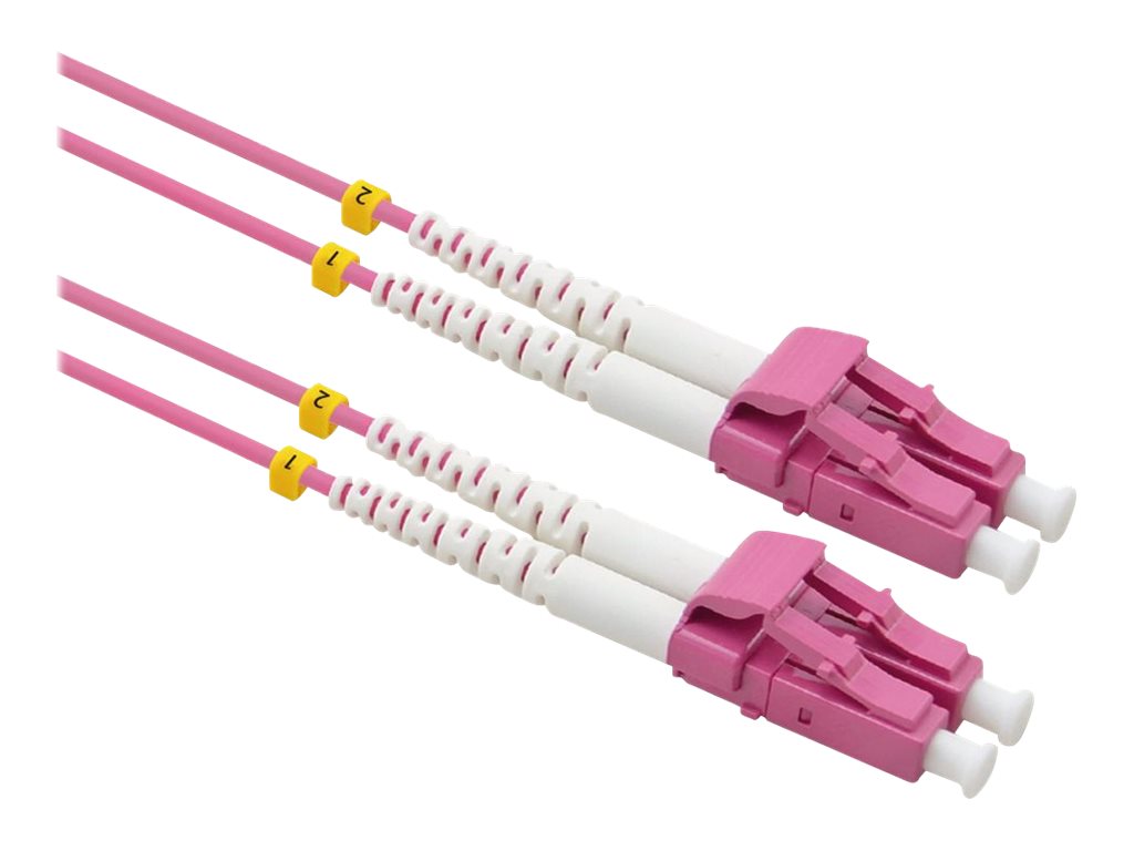 Value 21.99.8833 c�ble de fibre optique 3 m LC OM4 Rose