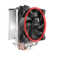 Pccooler GI-X5 CPU-Khler in Rot - Khlset - 12 cm - 1800 RPM - 26,5 dB - 65 cfm - Rot