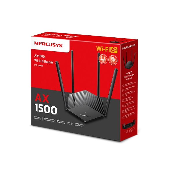 TP-Link MR1500X point dacc�s r�seaux locaux sans fil 1201 Mbit/s Noir