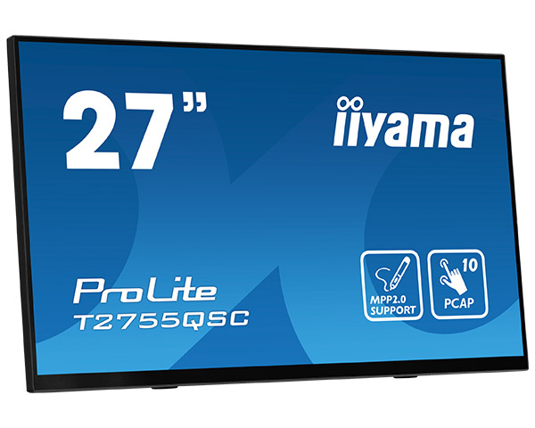 iiyama ProLite T2755QSC-B1 computer monitor 68.6 cm (27) 2560 x 1440 pixels Full HD LCD Touchscreen Black