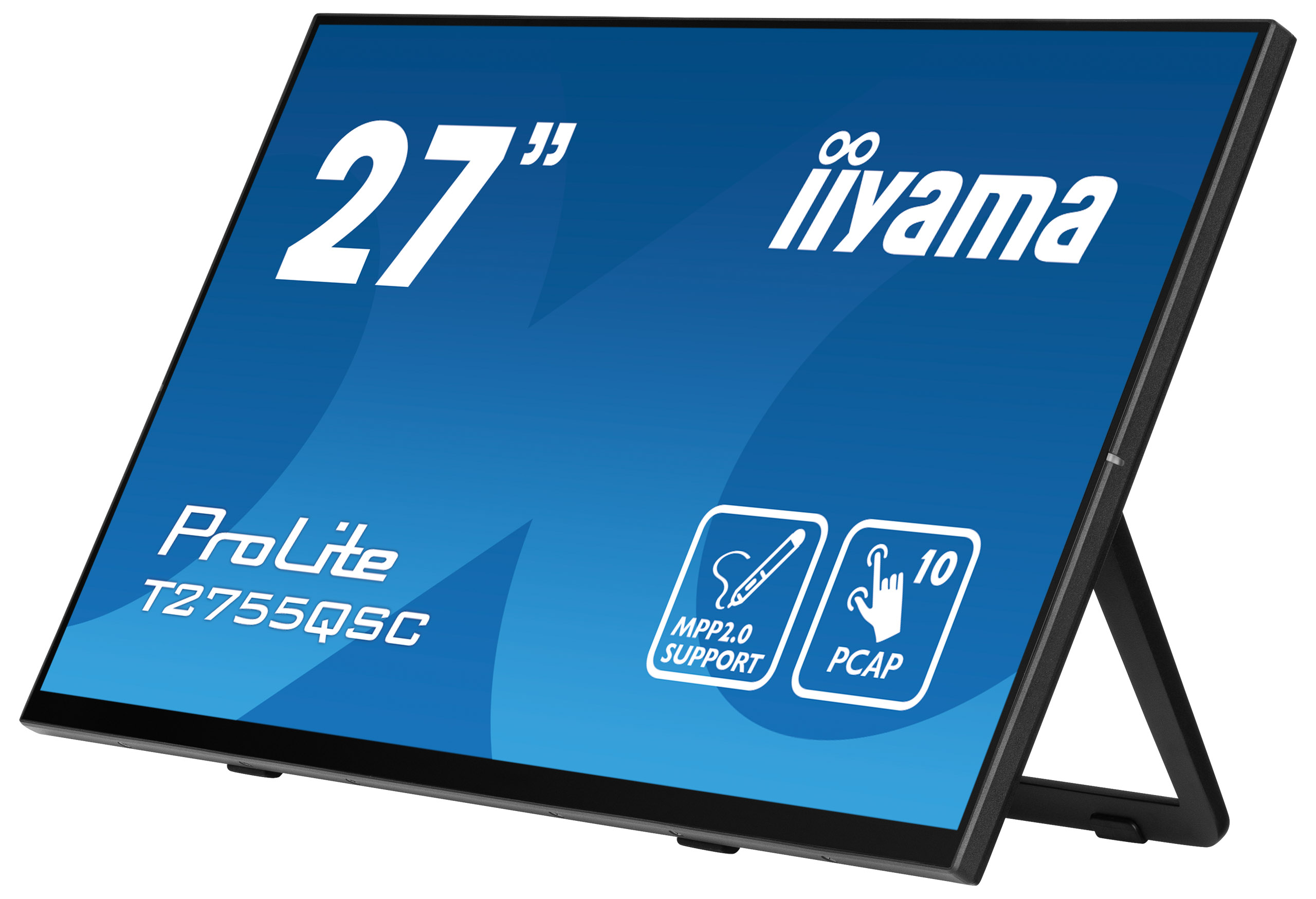 iiyama ProLite T2755QSC-B1 computer monitor 68.6 cm (27) 2560 x 1440 pixels Full HD LCD Touchscreen Black