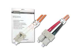 Digitus Fiber Optic Multimode Patch Cord, LC / SC