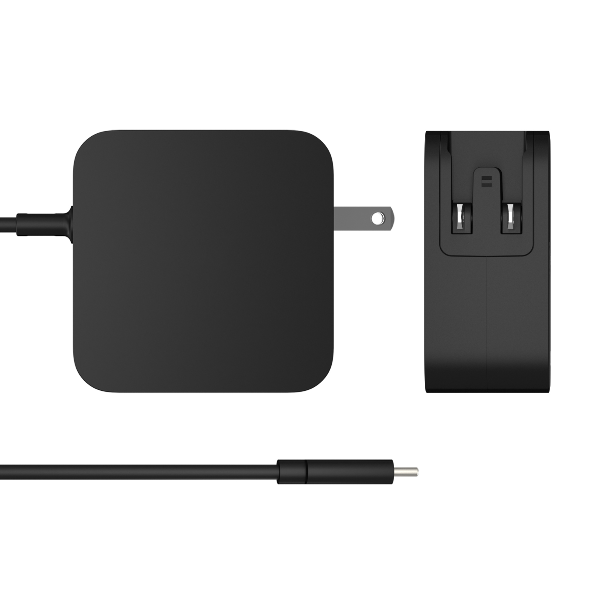 j5create Cargador de 2 puertos USB-C PD de GaN de 102 W con enchufes CA intercambiables