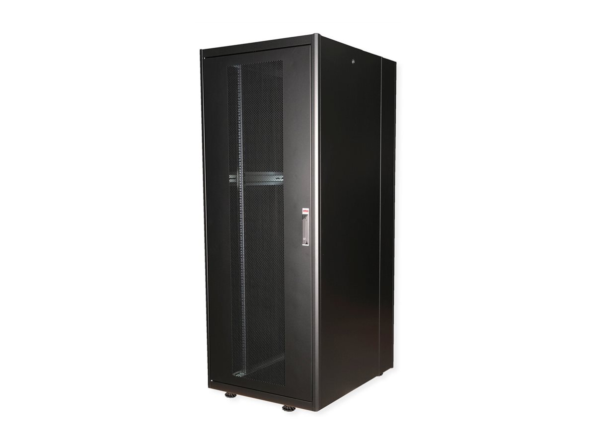 ROLINE Basic - Schrank Netzwerkschrank - perforierte T�r, 800x1000 BxT - RAL 9005, Jet Black - 42HE - 48.3 cm (19)