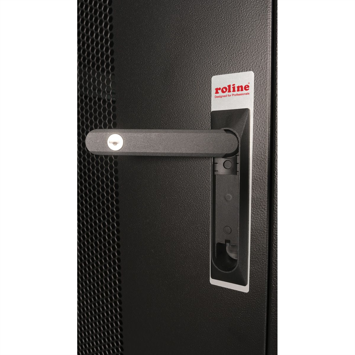ROLINE Basic - Schrank Netzwerkschrank - perforierte T�r, 800x1000 BxT - RAL 9005, Jet Black - 42HE - 48.3 cm (19)