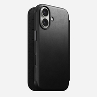 Nomad Modern Leather Folio iPhone 17 Black