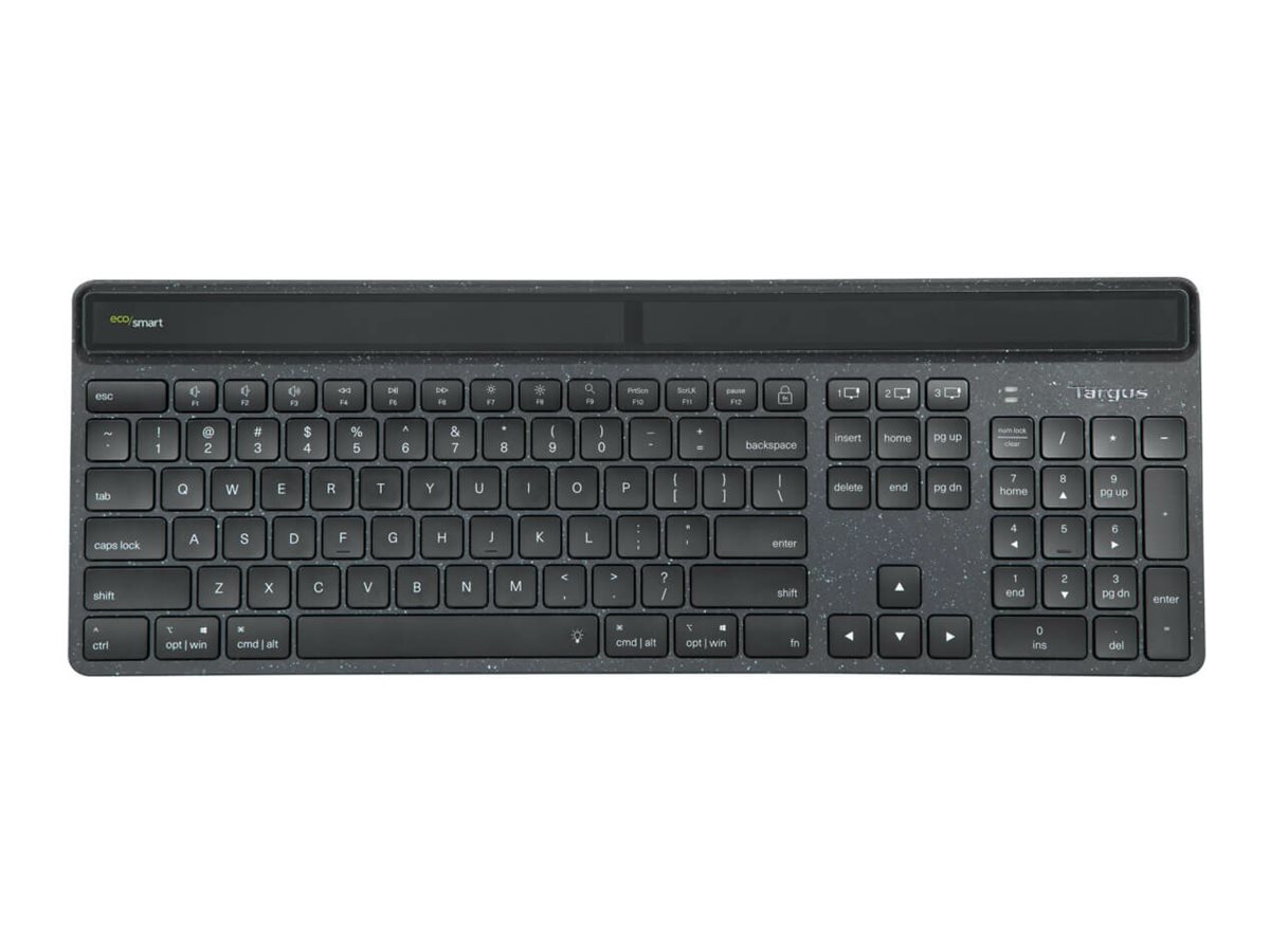 Targus Sustainable Energy Harvesting EcoSmart teclado Bluetooth AZERTY Francs Negro