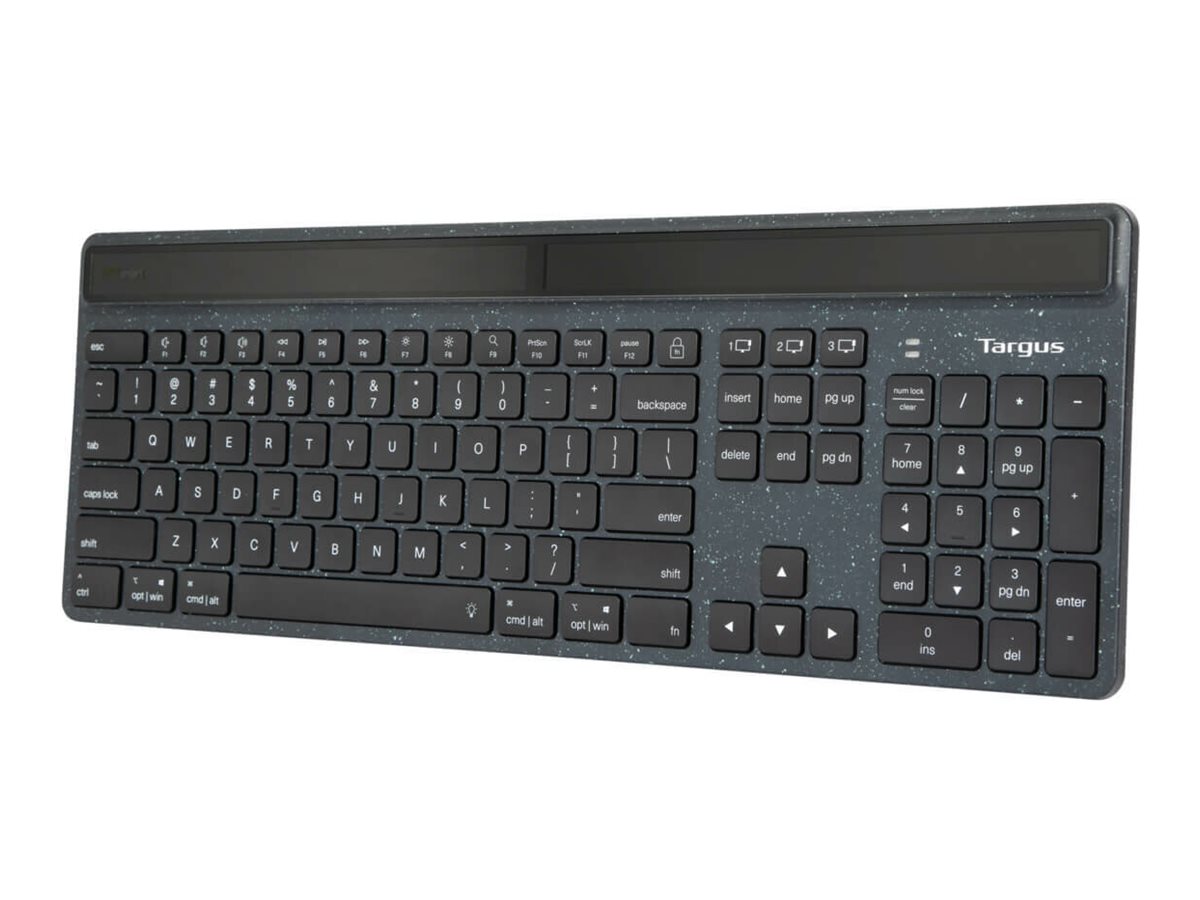 Targus Sustainable Energy Harvesting EcoSmart teclado Bluetooth AZERTY Francs Negro