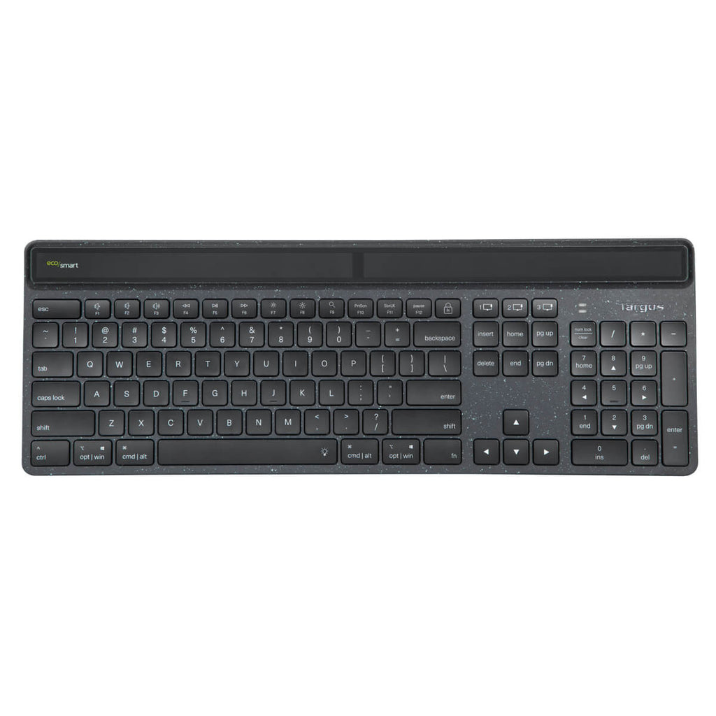 Targus Sustainable Energy Harvesting EcoSmart teclado Bluetooth AZERTY Francs Negro