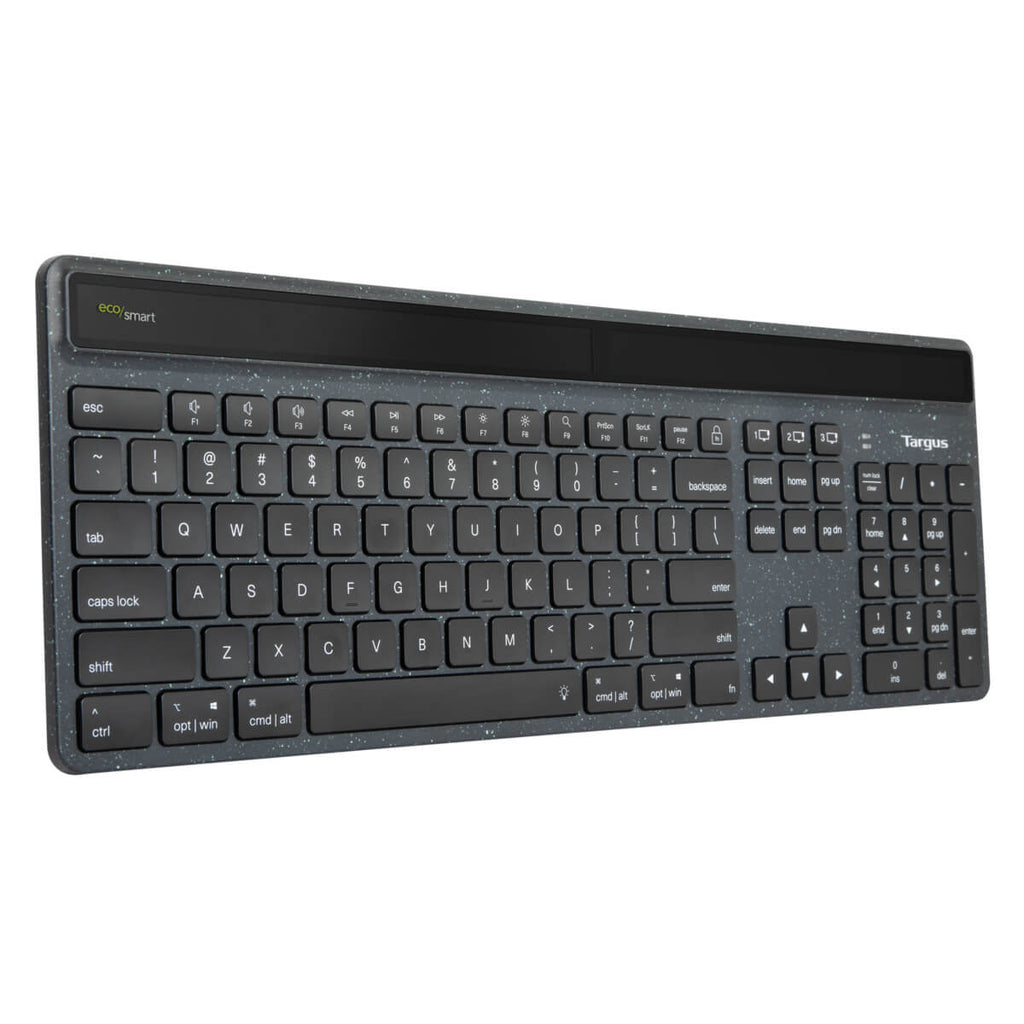 Targus Sustainable Energy Harvesting EcoSmart teclado Bluetooth AZERTY Francs Negro