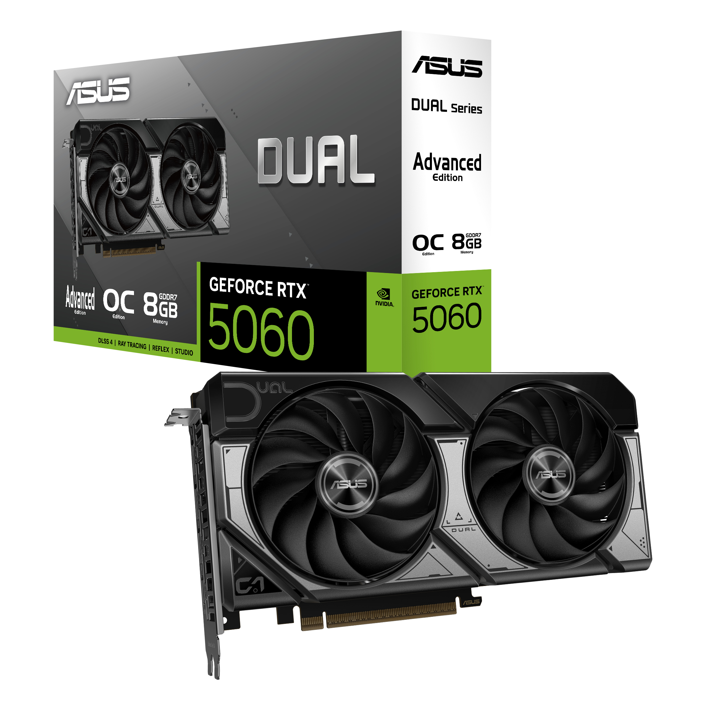 ASUS Dual GeForce RTX 5060 8GB GDDR7 OC Edition Advanced