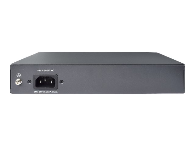 Digitus 8 Port Fast Ethernet PoE Switch, 19 Inch, Unmanaged, 2 Uplinks