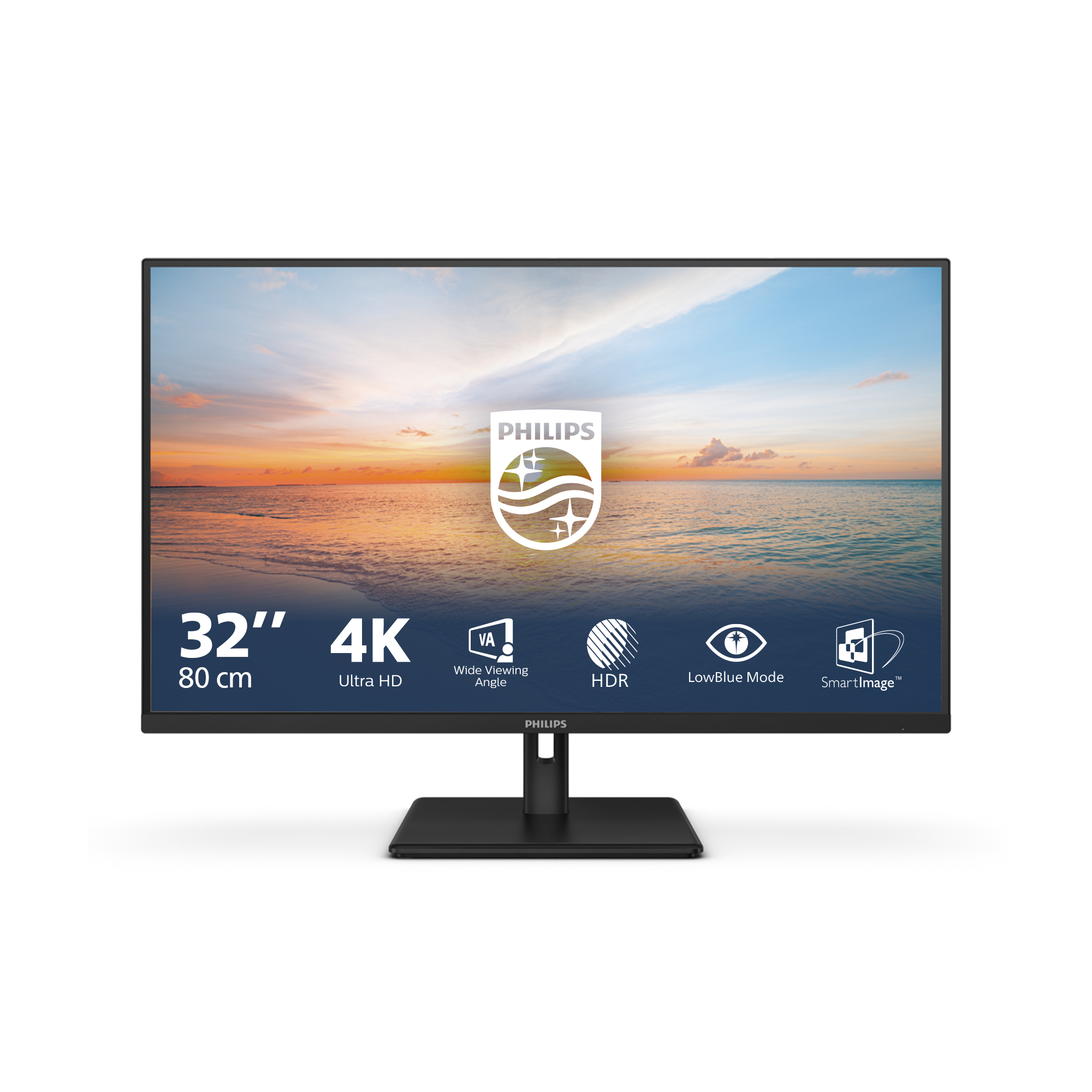 Philips 1000 series 32E1N1800LA/00 LED display 80 cm (31.5) 3840 x 2160 Pixeles 4K Ultra HD LCD Negro