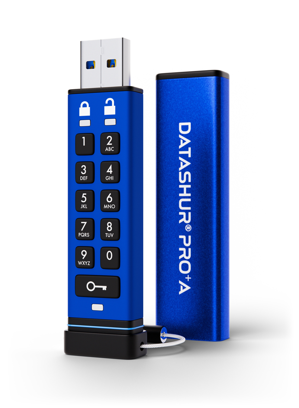 iStorage datAshur PRO+A unidad flash USB 32 GB USB tipo A 3.2 Gen 1 (3.1 Gen 1) Azul