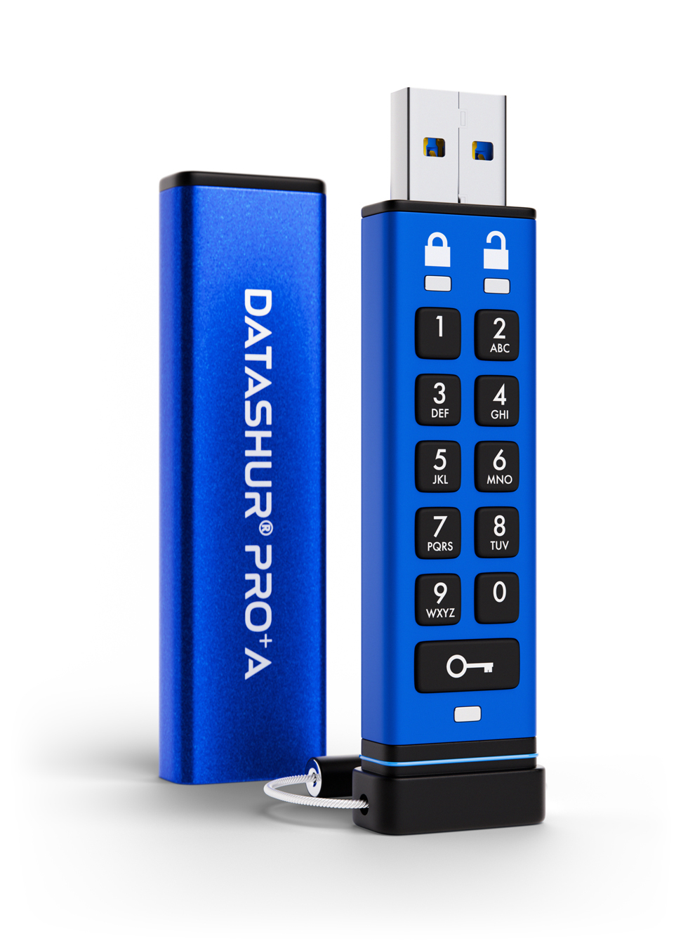 iStorage datAshur PRO+A unidad flash USB 32 GB USB tipo A 3.2 Gen 1 (3.1 Gen 1) Azul