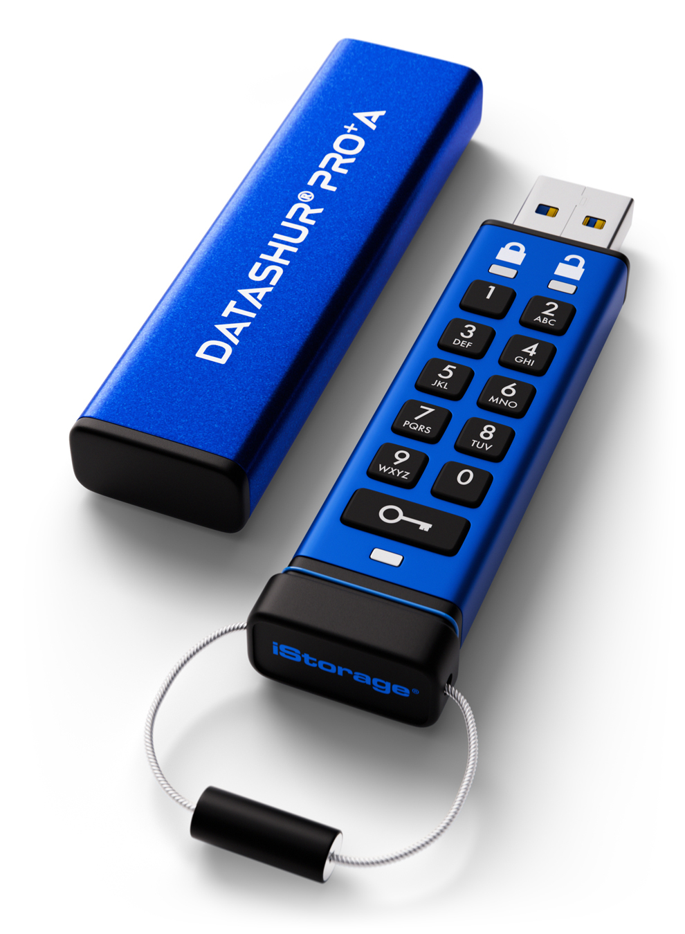 iStorage datAshur PRO+A unidad flash USB 32 GB USB tipo A 3.2 Gen 1 (3.1 Gen 1) Azul