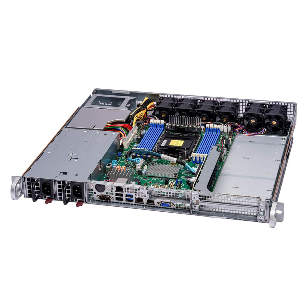Supermicro IoT SuperServer 111E-FWTR-EU - Server - Rack-Montage - 1U - 1-Weg - keine CPU - RAM 0 GB - SATA 6.4 cm (2.5)