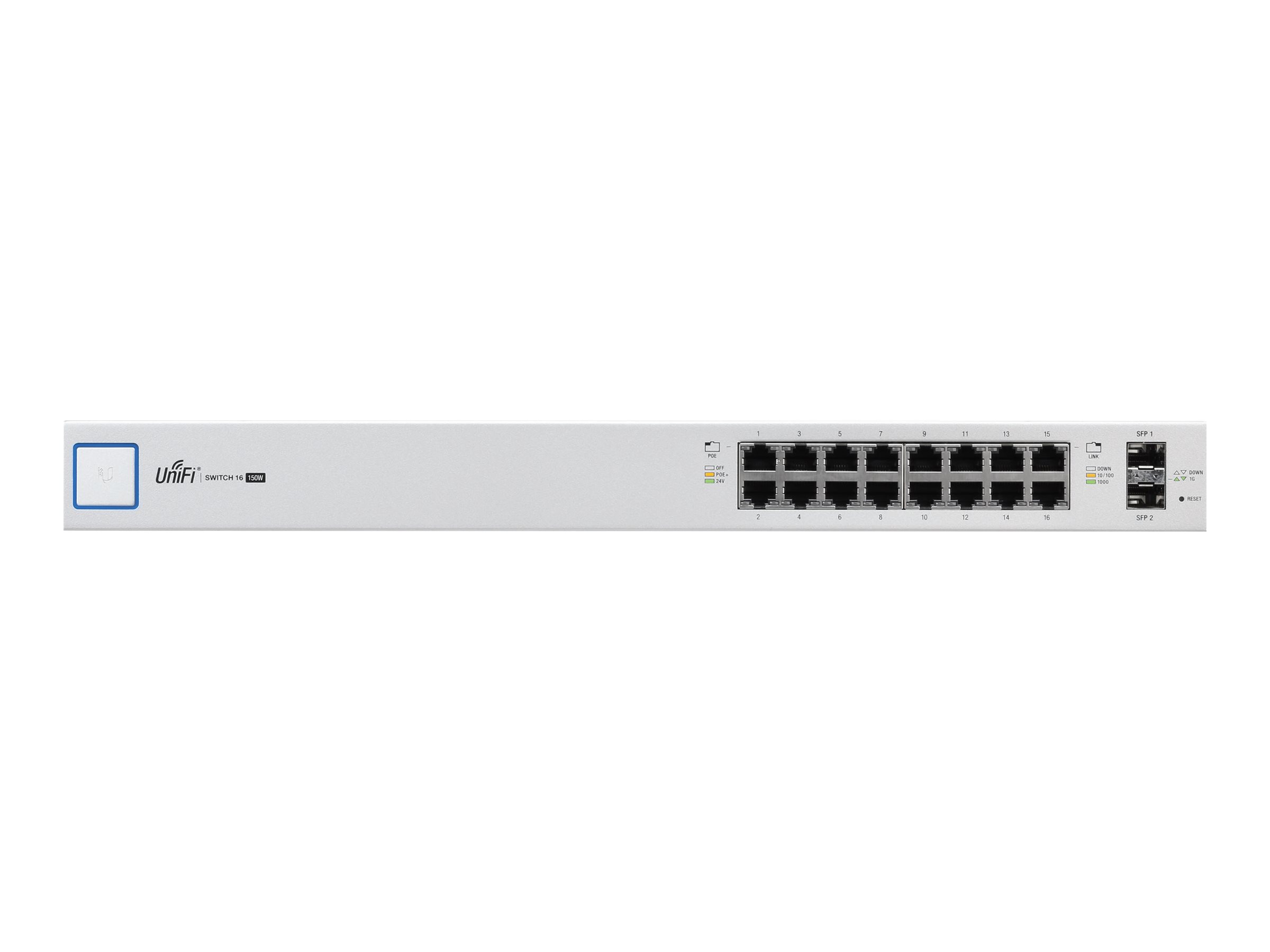 UbiQuiti UniFi Switch US-16-150W - Switch - managed - 16 x 10/100/1000 (PoE+)