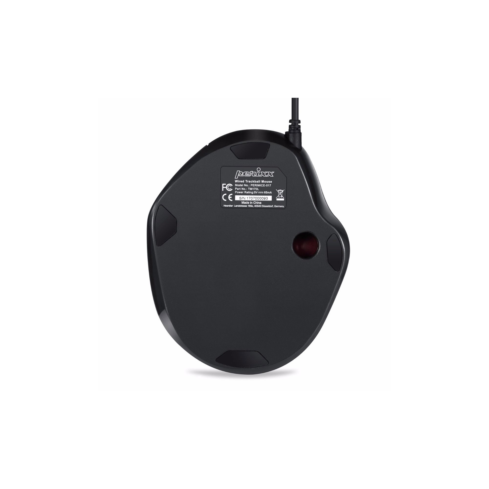 Perixx PERIMICE-517 mouse Right-hand USB Type-A Laser 1000 DPI