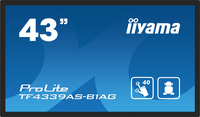 iiyama TF4339AS-B1AG Signage Display Digital signage flat panel 108 cm (42.5) LED 500 cd/m� 2.4K Ultra HD Black Touchscreen Built-in processor Android 24/7