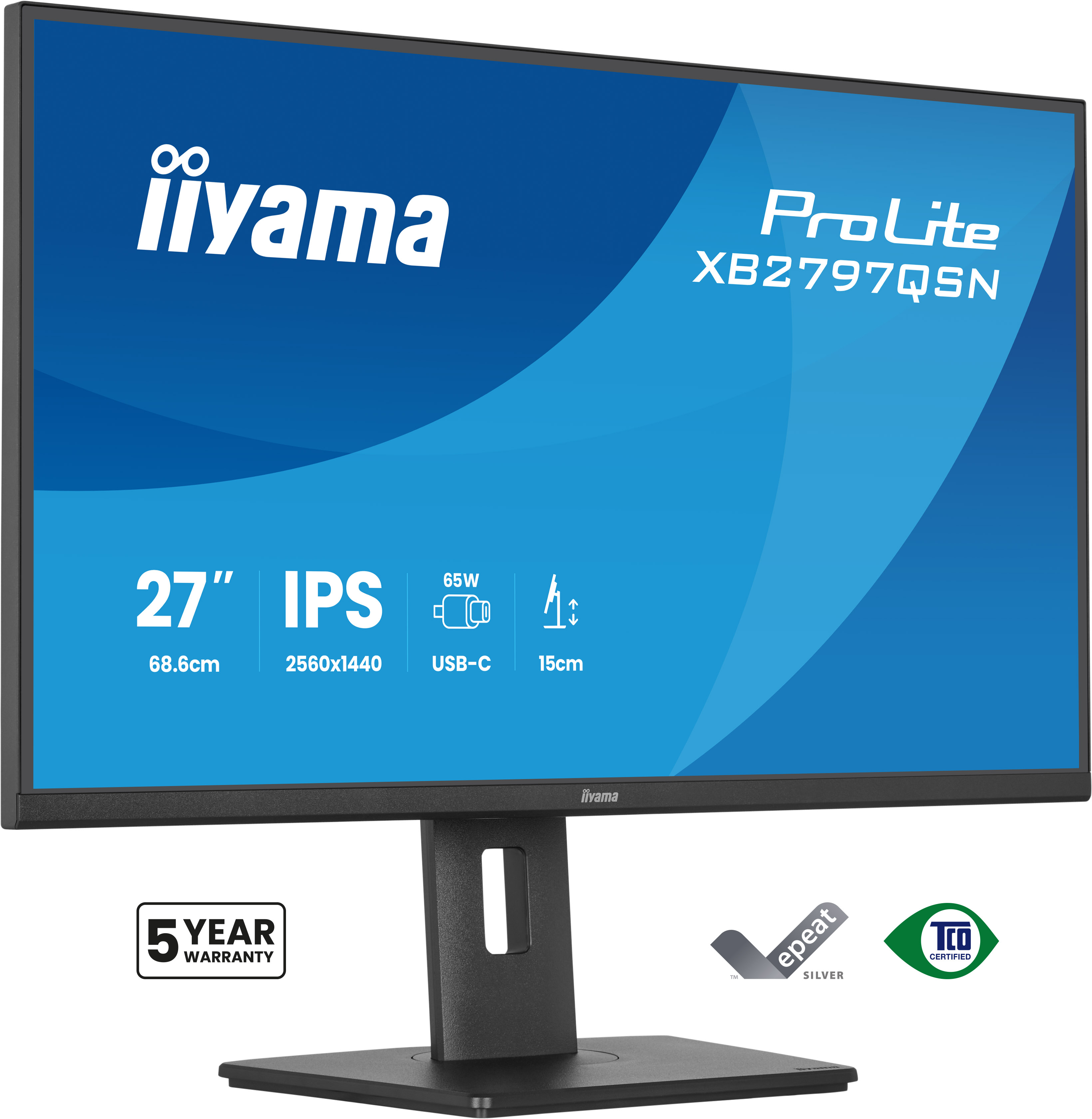 Iiyama ProLite XB2797QSN-B1 - LED-Monitor - 68.6 cm (27)