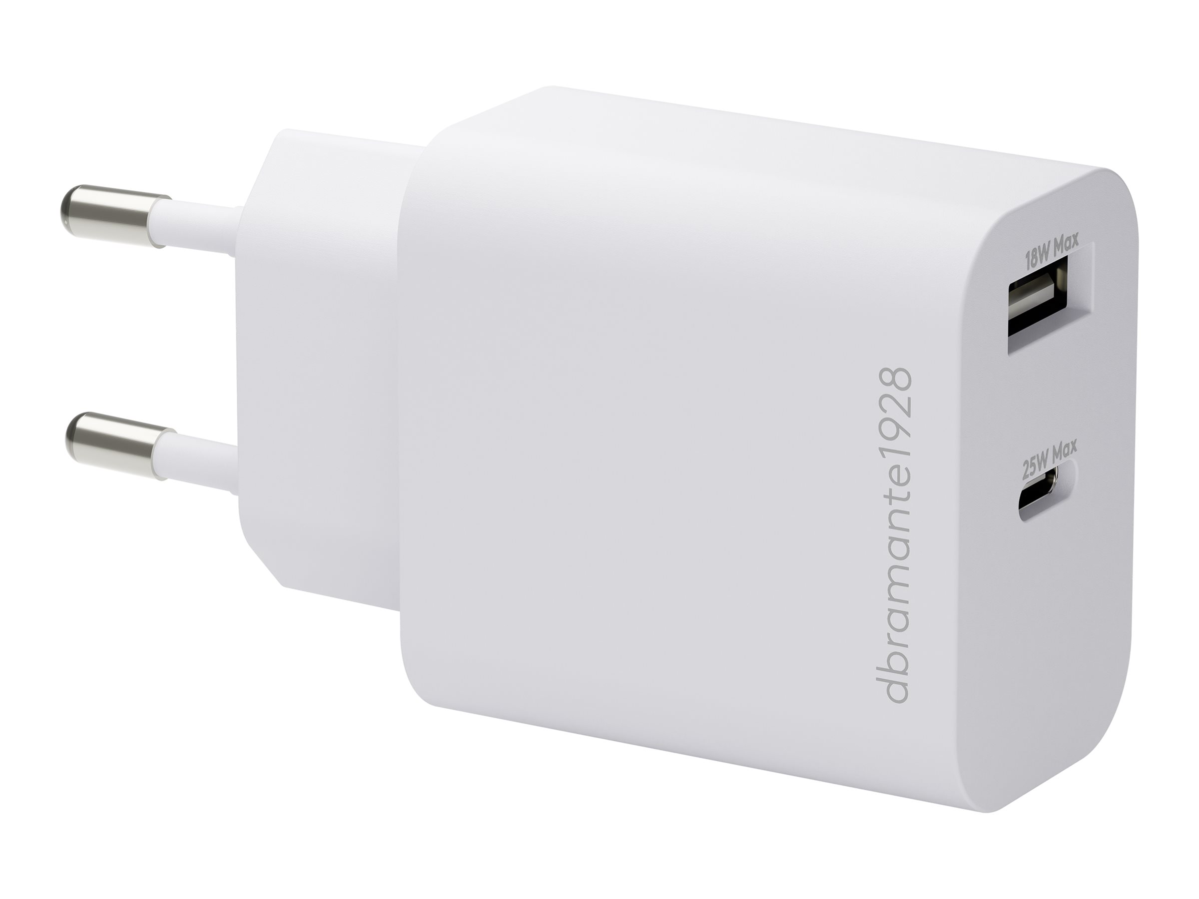 dbramante1928 re-charge - Netzteil - 25 Watt - 2 Ausgabeanschlussstellen (24 pin USB-C, USB)