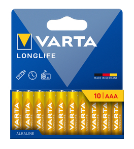 Varta Longlife - Batterie 10 x AAA / LR03 - Alkalisch