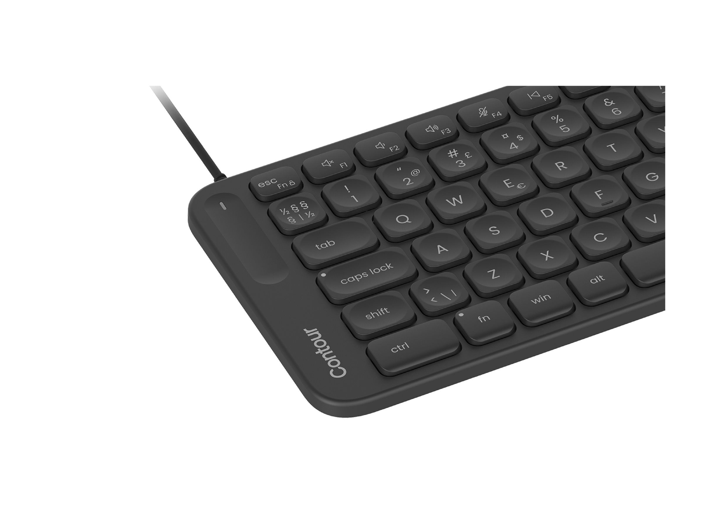 Contour Design CDKBBALPN21500 keyboard Home/Office USB QWERTY Nordic Black