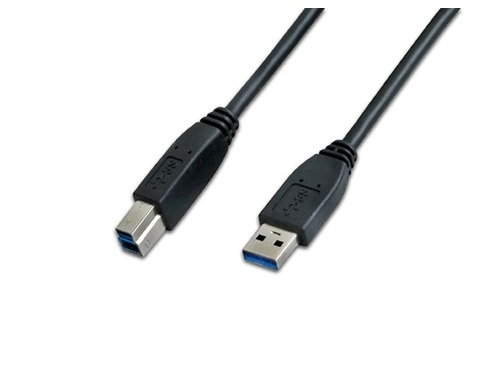 Wirewin USB 3.0 A-B MM 1.0 SW c�ble USB USB 3.2 Gen 1 (3.1 Gen 1) 3 m USB A USB B 5 Gbit/s Noir