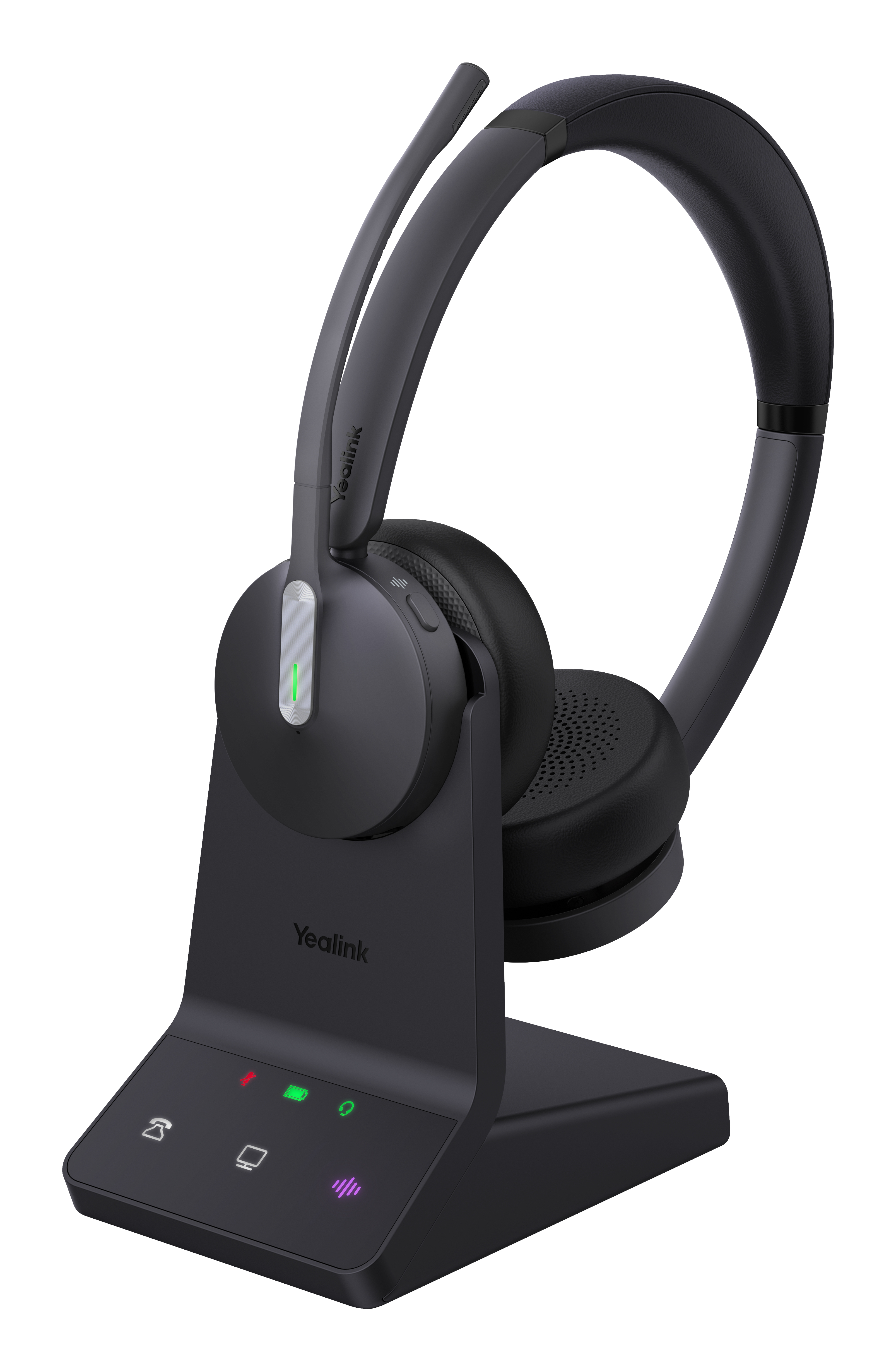 Yealink WH64 Dual UC Auriculares Inalmbrico Diadema Oficina/Centro de llamadas USB Tipo C Bluetooth Negro