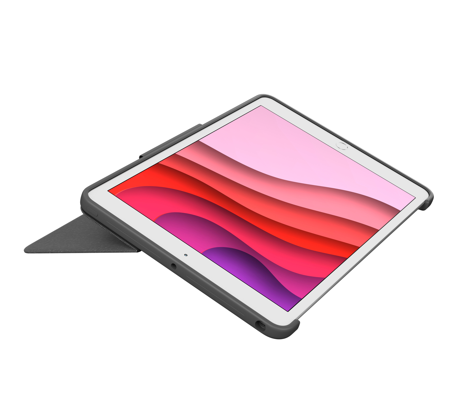Logitech Combo Touch - Tastatur und Foliohlle - mit Trackpad - hintergrundbeleuchtet - Apple Smart connector - QWERTY - Italienisch - Graphite - fr Apple 10.2-inch iPad (7. Generation, 8. Generation, 9. Generation)