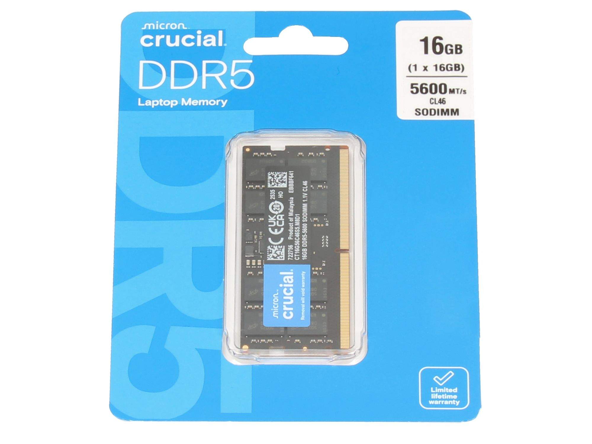 Crucial DDR5 - Modul - 16 GB - SO-DIMM 262-Pin