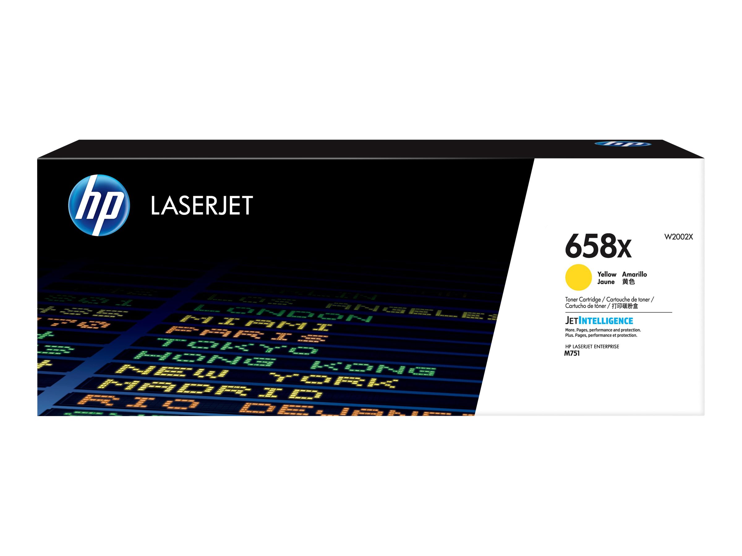 HP 658X High Yield Yellow Original LaserJet Toner Cartridge
