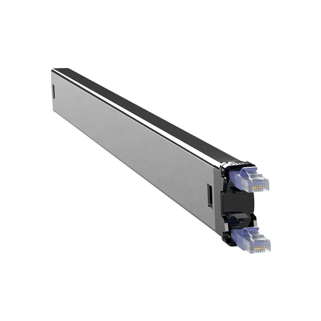 PATCHBOX C60STPXC6XXX1V organizer per cavi Supporto Pannello passacavi Nero, Argento, Viola 1 pz