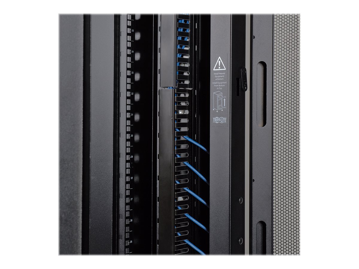 Tripp 42U Rack Enclosure Server Cabinet w/ Doors & Sides - Schrank Netzwerkschrank - Schwarz - 42HE - 48.3 cm (19)