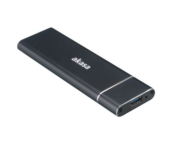 Akasa AK-ENU3M2-02 - SSD-Gehuse - M.2 - M.2 - 10 Gbit/s - USB Konnektivitt - Schwarz