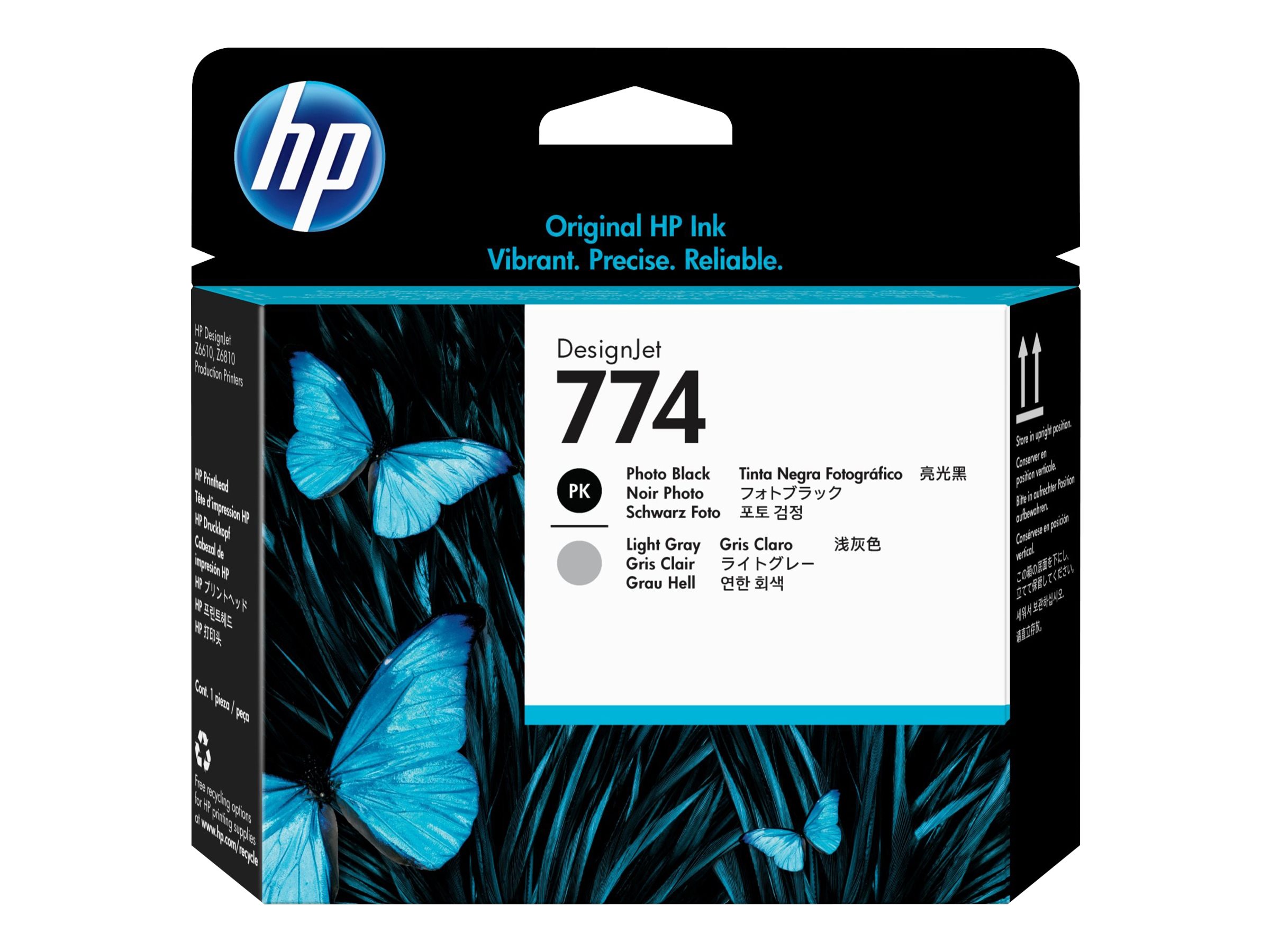 HP 774 Photo Black/Light Gray DesignJet Printhead
